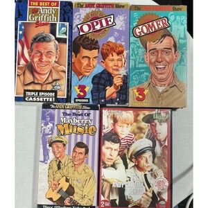 Andy Griffith Show Lot 4 VHS & 1 DVD Gomer Opie Mayberry Classic TV